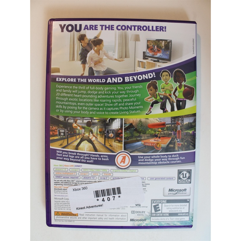 Kinect Adventures! #407 (Xbox 360, 2010)