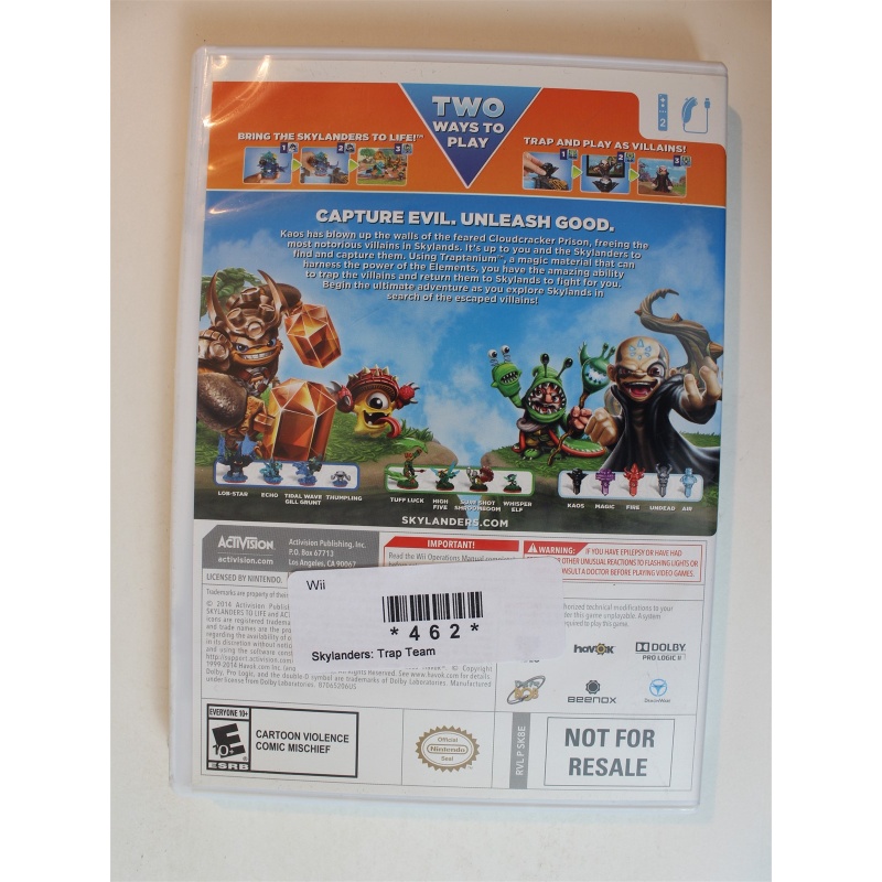 Skylanders: Trap Team #462 (Wii, 2014)