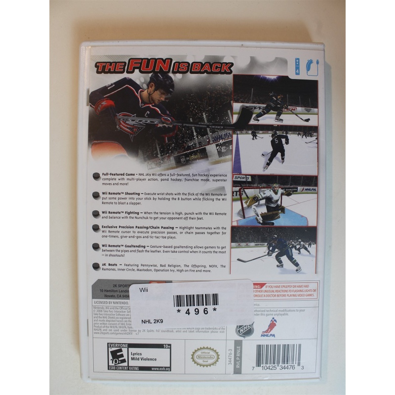 NHL 2K9 #496 (Wii, 2008)