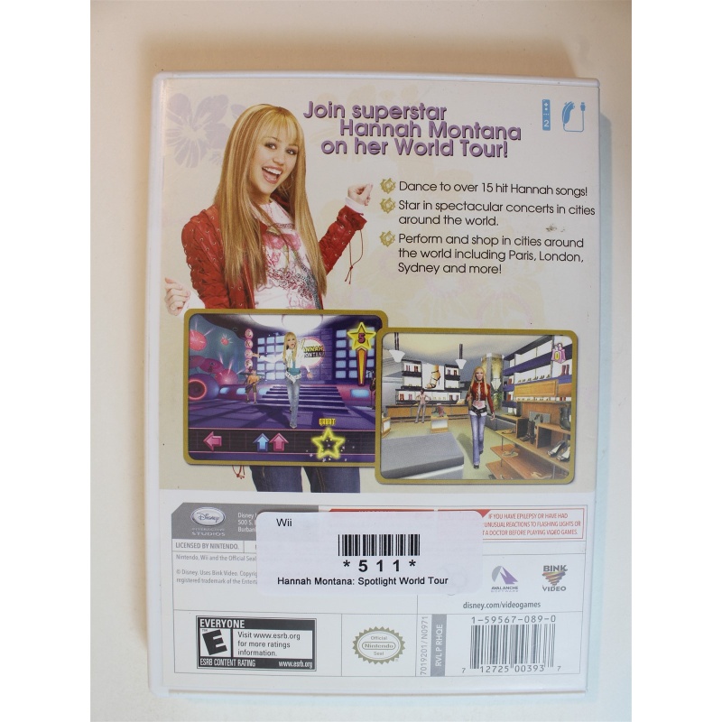 Hannah Montana: Spotlight World Tour #511 (Wii, 2007)