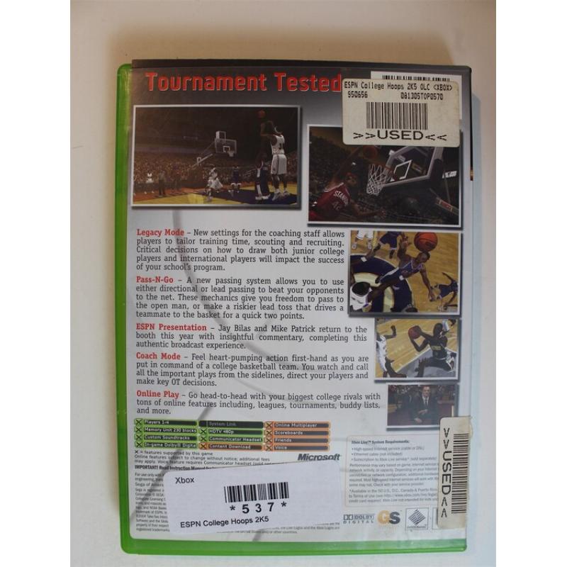 ESPN College Hoops 2K5 #537 (Xbox, 2004)