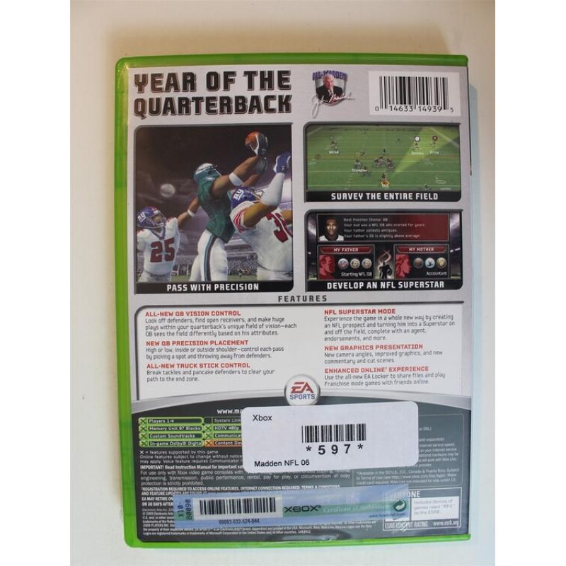 Madden NFL 06 #597 (Xbox, 2005)