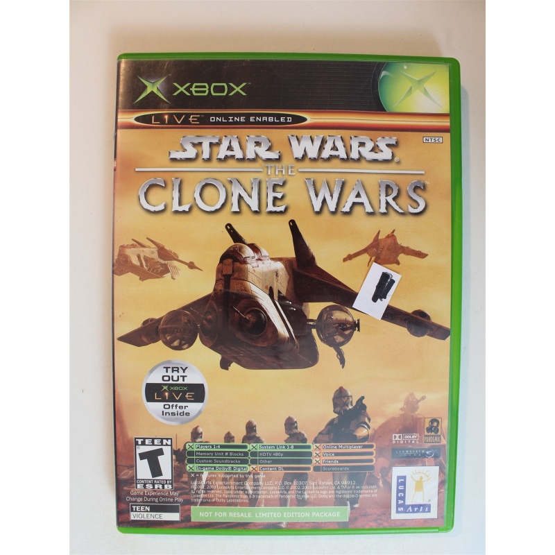 Star Wars: The Clone Wars / Tetris Worlds Online Edition Combo #604 (Xbox, 2005)