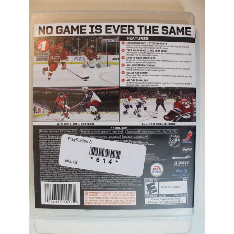 NHL 08 #614 (PlayStation 3, 2007)