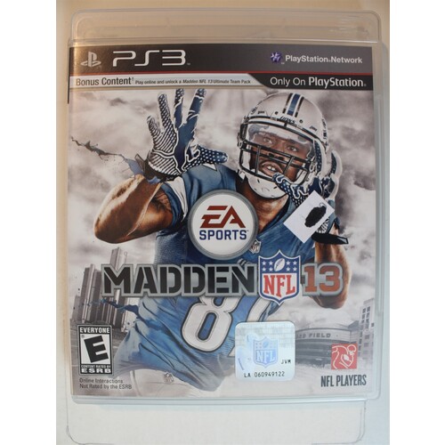 Madden NFL 13 #654 (PlayStation 3, 2012)