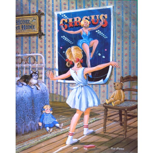 (16 x 20) Art Print J1142 BOB BATES Circus