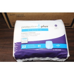 Medline Protection Plus Classic Protective Underwear Small - 22/Package MSC23000