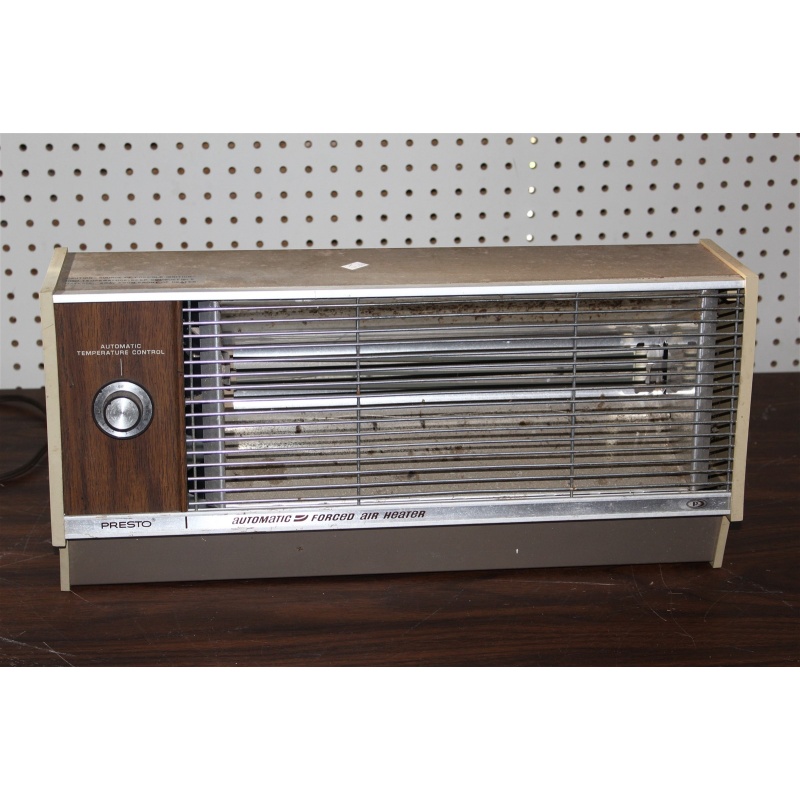 vintage presto automatic forced forced air portable heater made in USA 