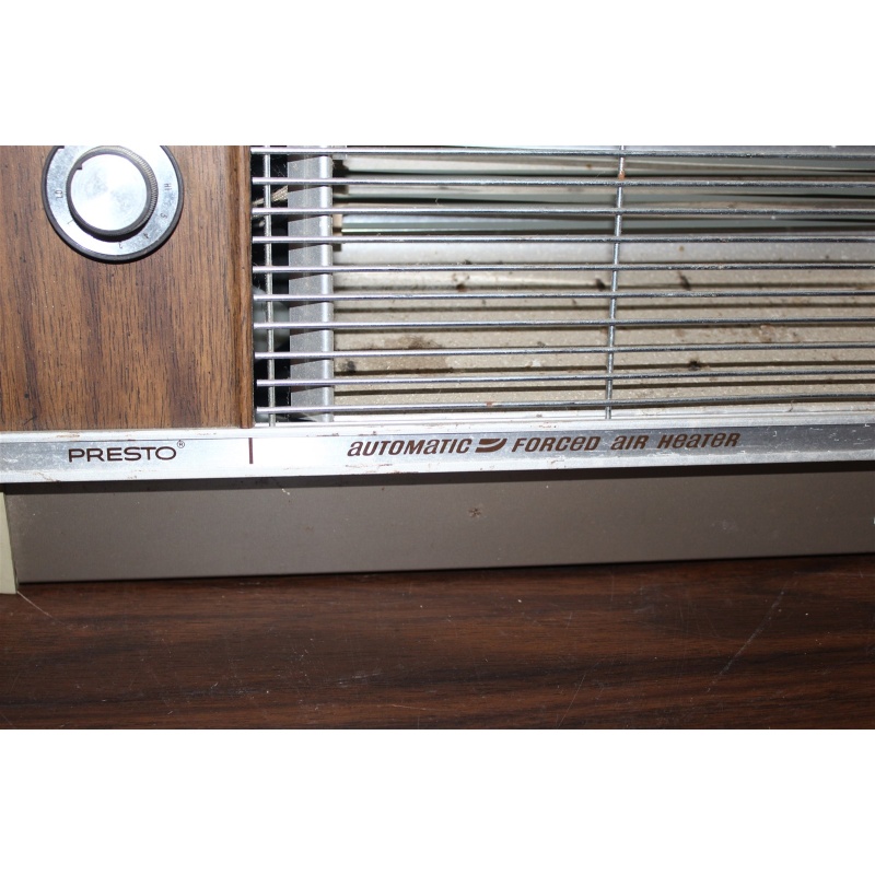 vintage presto automatic forced forced air portable heater made in USA 