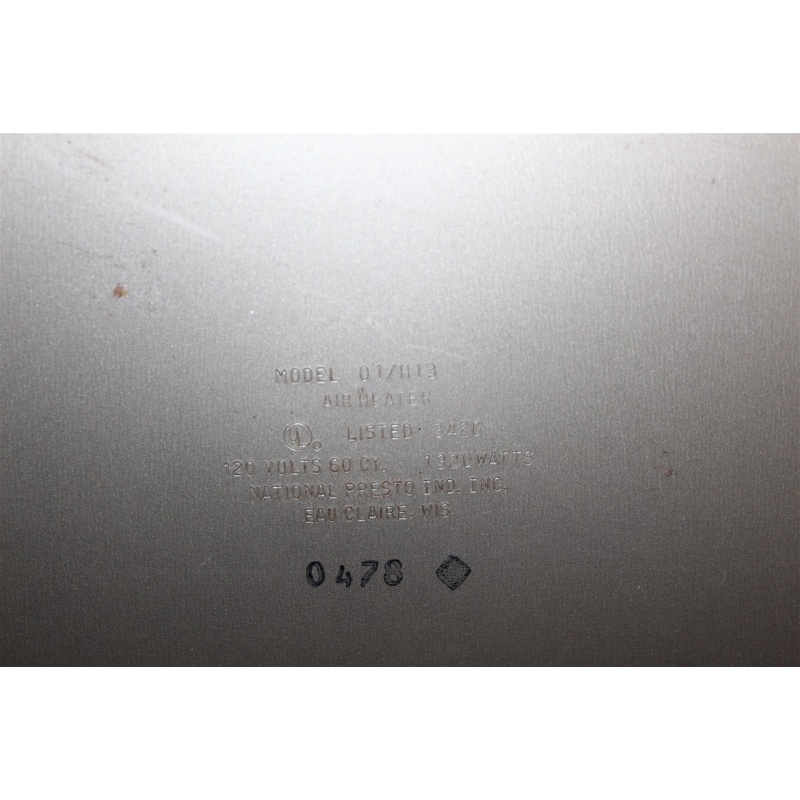 vintage presto automatic forced forced air portable heater made in USA 