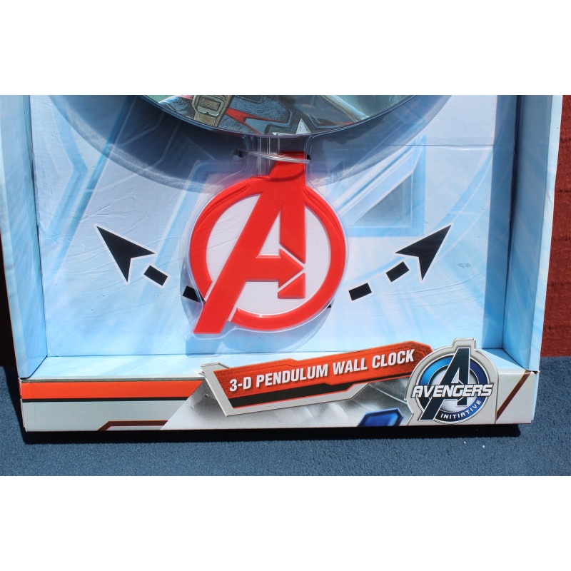 3-D Pendulum Wall Clock - Marvel Avengers Age of Ultron - "A" is the Pendulum