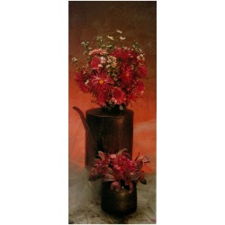 Lot of 2 (8 x 20) Art Print PP2324 Bernard Picture Co. - Flowers in tea kettle