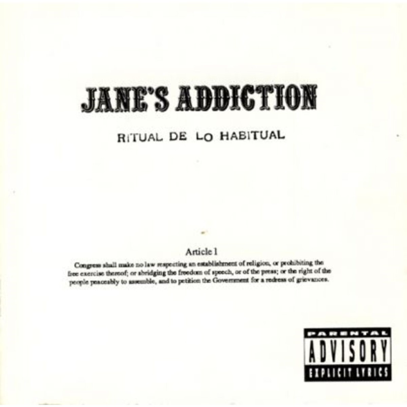 Janes Addiction Ritual De Lo Habitual CD, Compact Disc
