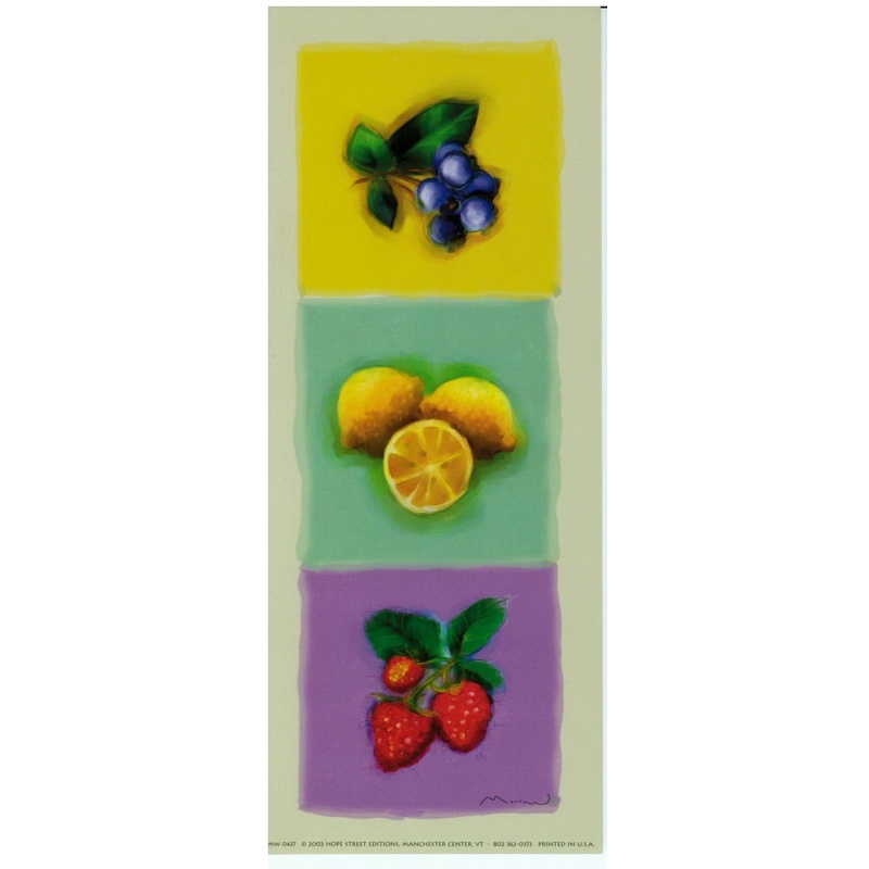 (4 x 10) Art Print MW0437 Anthony Morrow Fruit Panel
