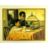 (22 x 28) Art Print HR0603 Harry Roseland - Birdcage