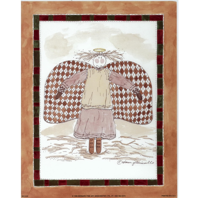 (8 x 10) Art Print SG0103 Sharon Glanville Country Angel