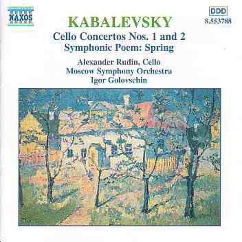 Dmitri Kabalevsky Cello Concertos Nos. 1 And 2, Symphonic CD, Compact Disc