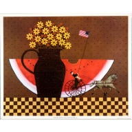 (16 x 20) Art Print SL144 Charles Wysocki - Watermelon