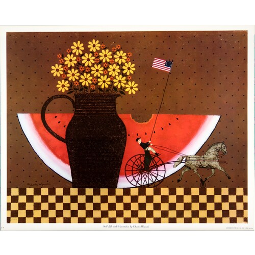 (16 x 20) Art Print SL144 Charles Wysocki Watermelon