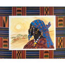 (16 x 20) Art Print PO1253 Wolfgang M. Otto - tribal man