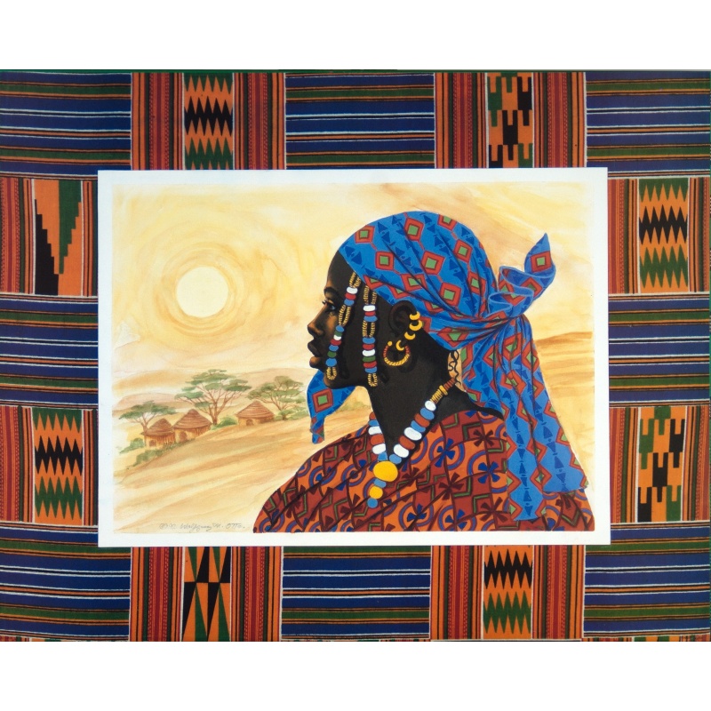 (16 x 20) Art Print PO1253 Wolfgang M. Otto - tribal man