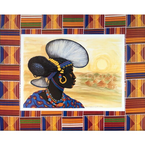 (16 x 20) Art Print PO1254 Wolfgang M. Otto Tribal woman