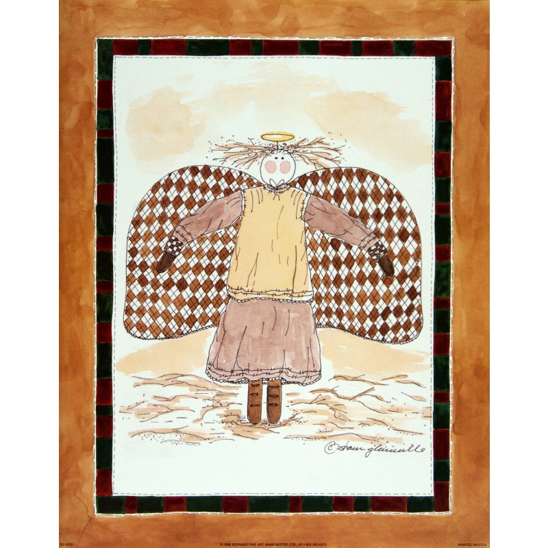 Lot of 2 (11 x 14) Art Print SG0203 Sharon Glanville - Country Angel