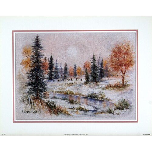 (11 x 14) Art Print SC4007 Kathleen English-Pitts Winter scene