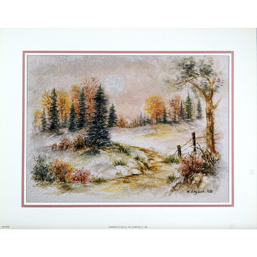 (11 x 14) Art Print SC4008 Kathleen English-Pitts Fall scene