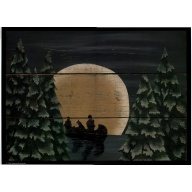 (12 x 16) Art Print CK071 SUSAN CLICKNER - Moonlight Paddle