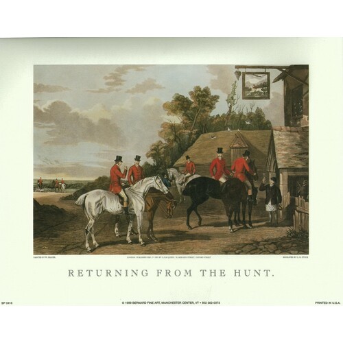 (8 x 10) Art Print SP0416 W. Shayer Returning from the hunt
