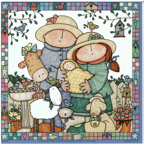 (8 x 8) Art Print SD2002 Sue Dreamer New Baby