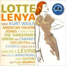 Lotte Lenya Lotte Lenya Sings Kurt Weills American Theat CD, Compact Disc