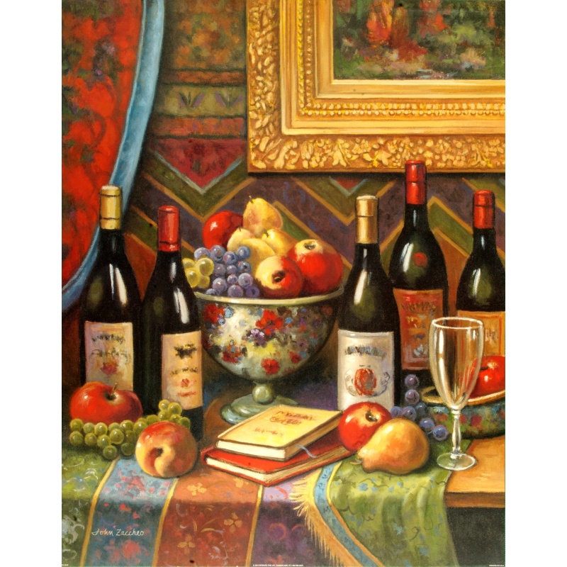 (22 x 28) Art Print ZA0540 JOHN ZACCHEO - Wine