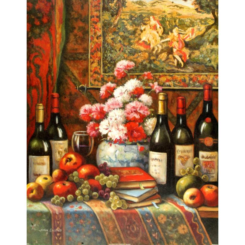 (22 x 28) Art Print ZA0542 JOHN ZACCHEO Wine