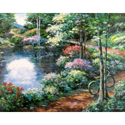 (22 x 28) Art Print ZA0506 JOHN ZACCHEO - Garden Trail