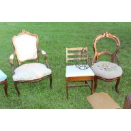 Lot of 3 Early Chairs - Very Good Condition