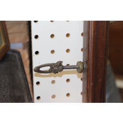 41.5 x 32 Ornate antique wooden framed mirror