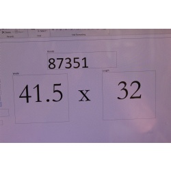 41.5 x 32 Ornate antique wooden framed mirror