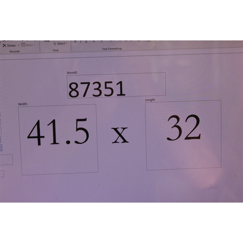 41.5 x 32 Ornate antique wooden framed mirror