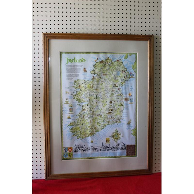 28 x 36.5 Framed picture of Ireland