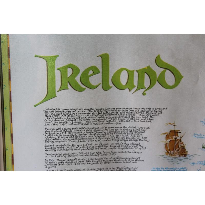 28 x 36.5 Framed picture of Ireland