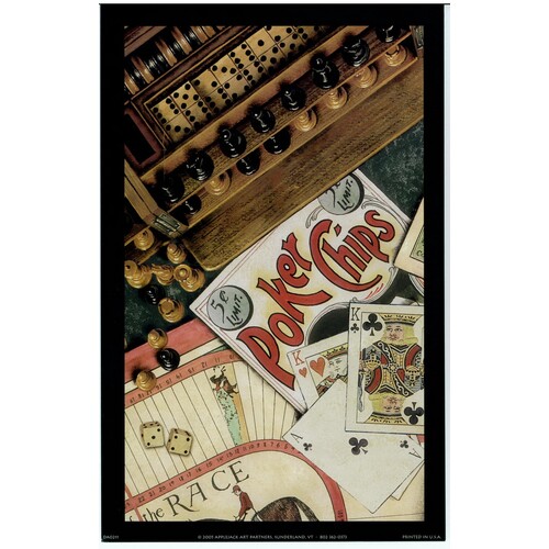 (7 x 11) Art Print DA0211 Applejack Art Partners Poker Chips