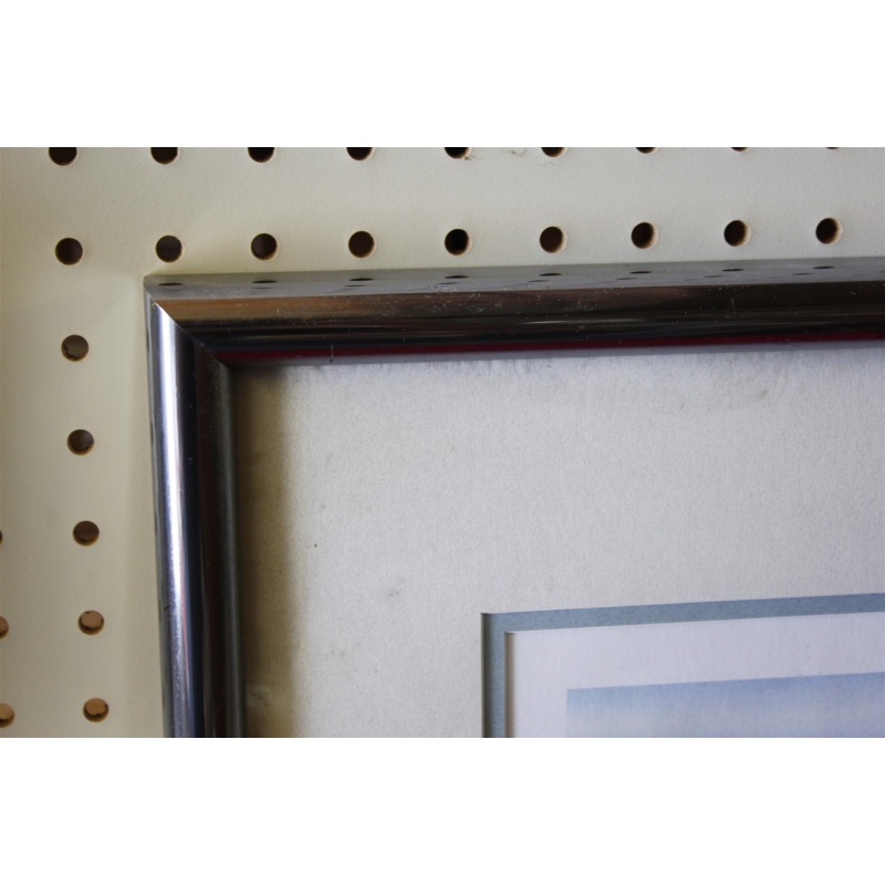 31.25 x 22.5 Framed picture Seaside Beach signed Yato