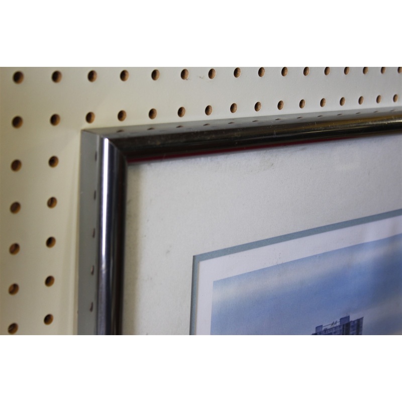 31.25 x 22.5 Framed picture Seaside Beach signed Yato