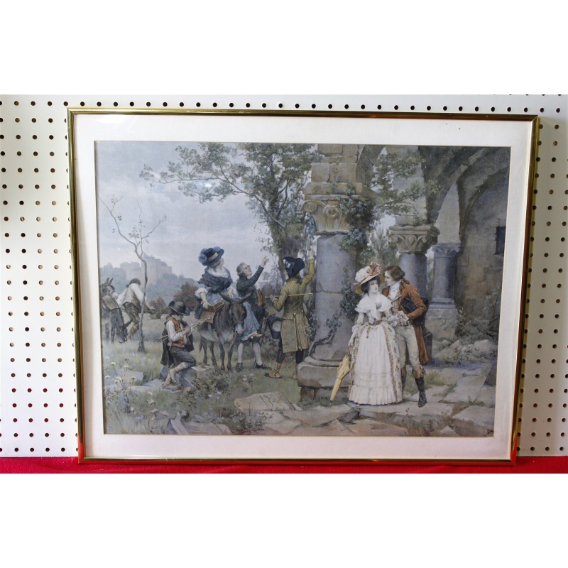 28.5 x 22.5 Framed pictures signed outin