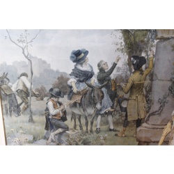 28.5 x 22.5 Framed pictures signed outin