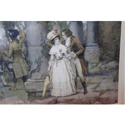 28.5 x 22.5 Framed pictures signed outin