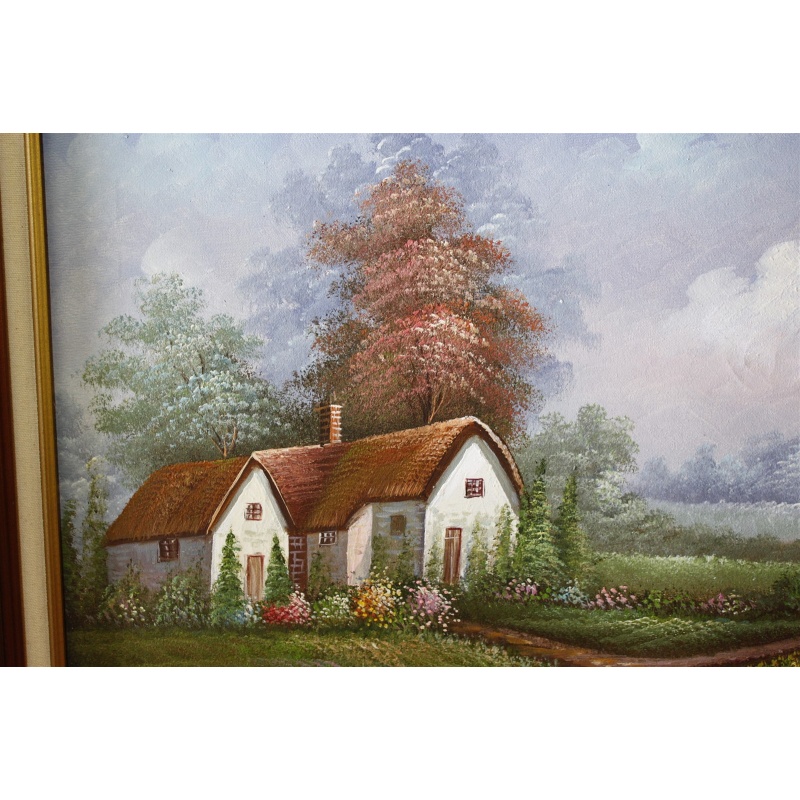 28.5 x 24.5 Framed picture signed M. Jordan