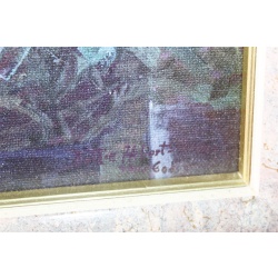 27.5 x 23.25 Framed picture - signed